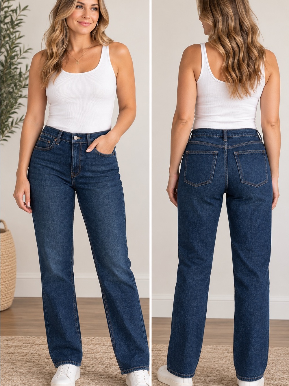 Abercrombie & Fitch Mid Rise 90s Straight Jeans 32 Long Dark Wash
